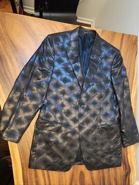 Versace Collection Black Blazer For Men